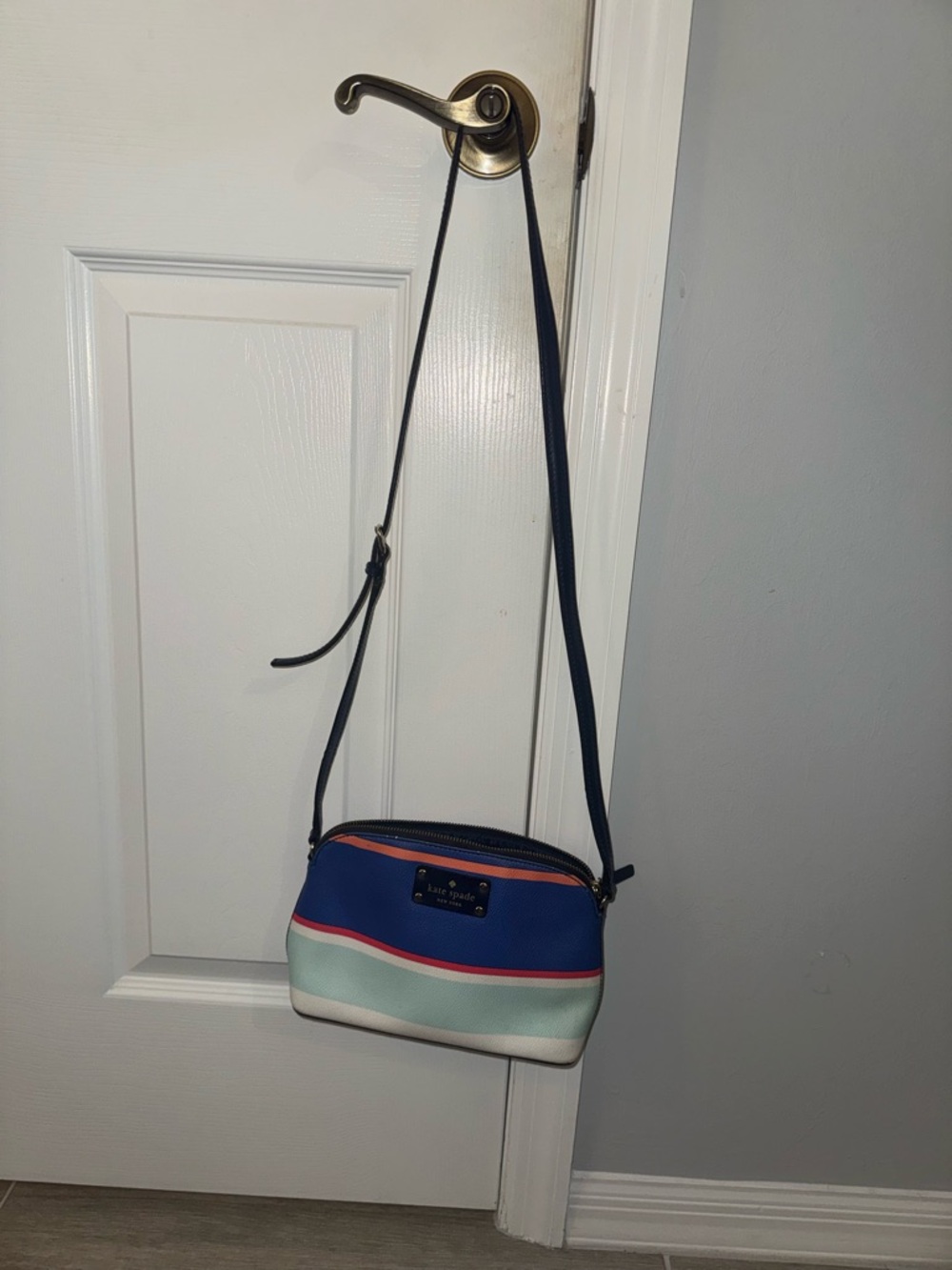 kate spade Blue, Mint & Pink Colorblock Crossbody